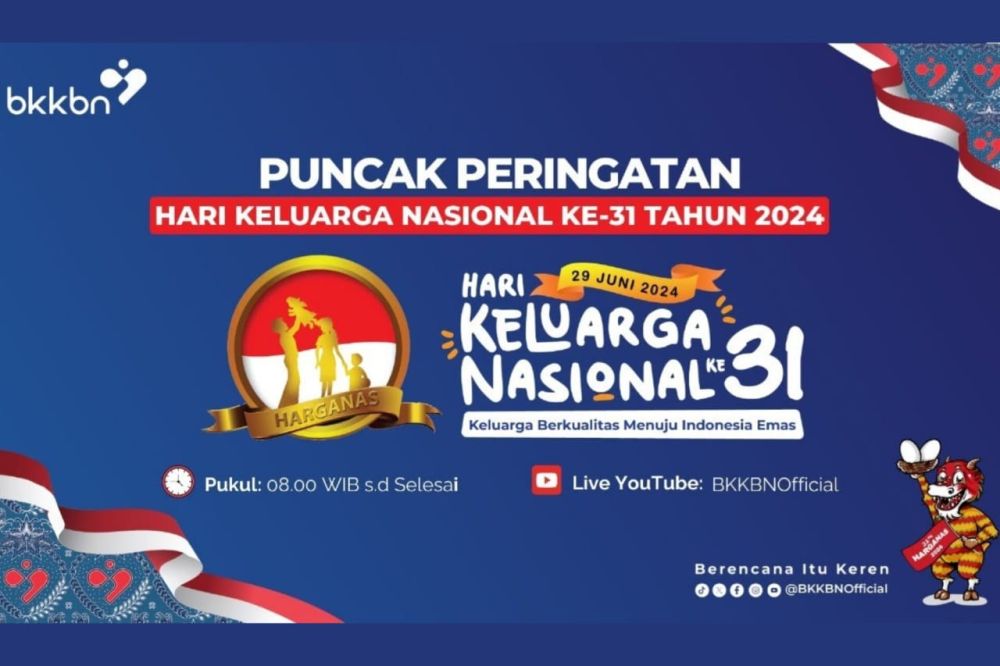 Hari Keluarga Nasional 2024, Keluarga Berkualitas Menuju Indonesia Emas