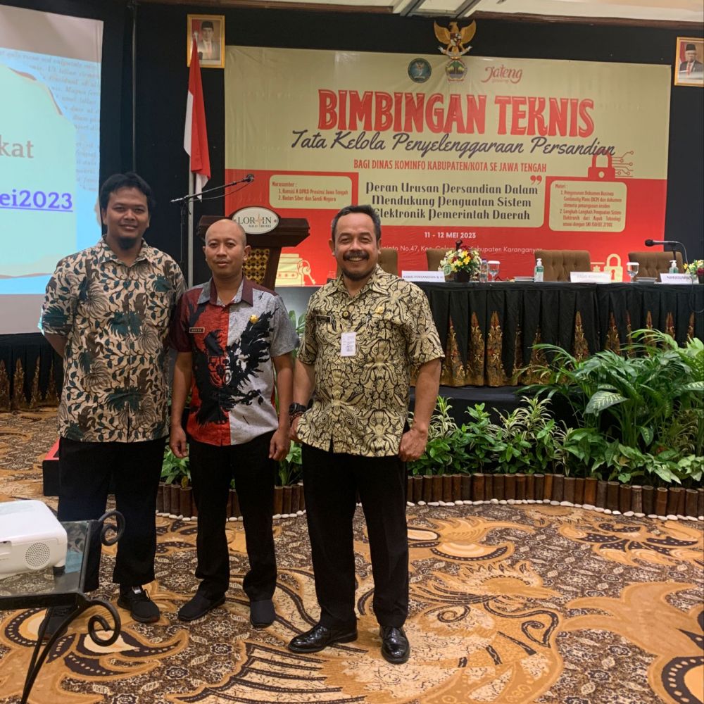 Bimbingan Teknis Indeks Keamanan Informasi dan Tata Kelola Penyelenggaraan Persandian