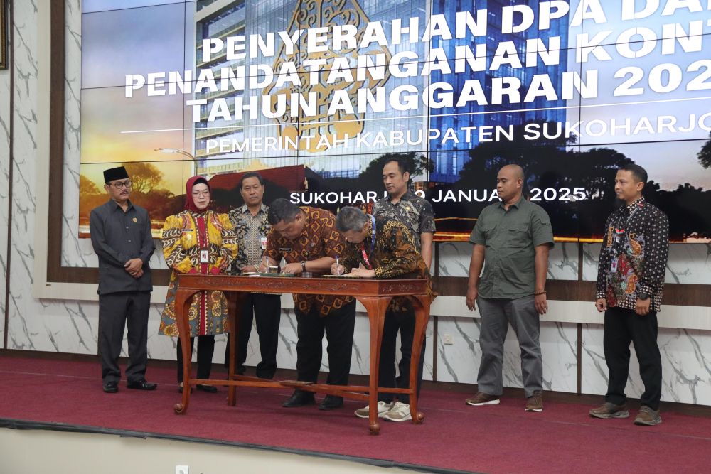 Diskominfo Sukoharjo Turut Menyerahan DPA dan Penandatanganan Kontrak Tahun 2025