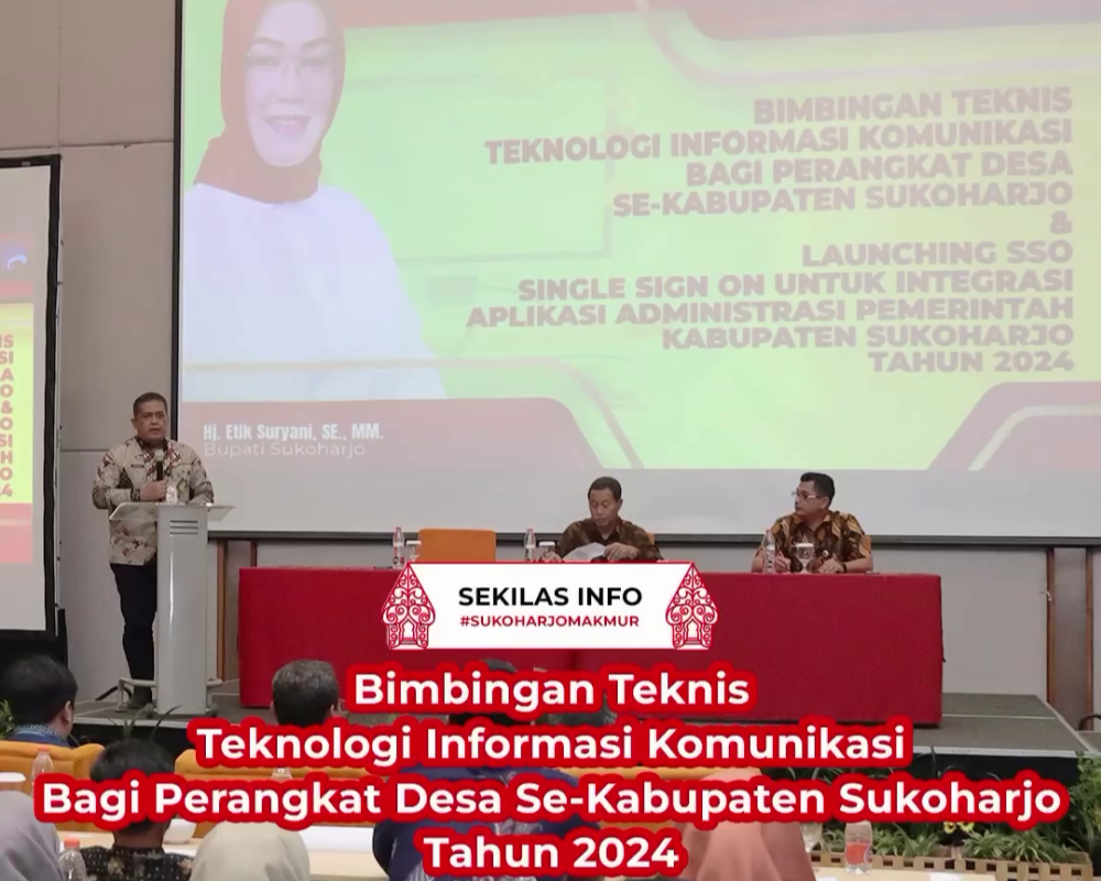 Pemkab Sukoharjo Selenggarakan Bimbingan Teknologi Informasi Desa dan Monitoring PPID Desa