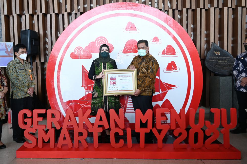 Sukoharjo Raih Penghargaan Kabupaten Terbaik Dimensi Smart Branding dari Kemenkominfo
